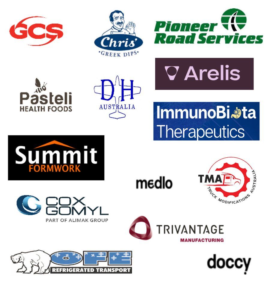 CFO Copilot clients — including GCS, ImmunoBiota, Summit Formwork, Doccy and more